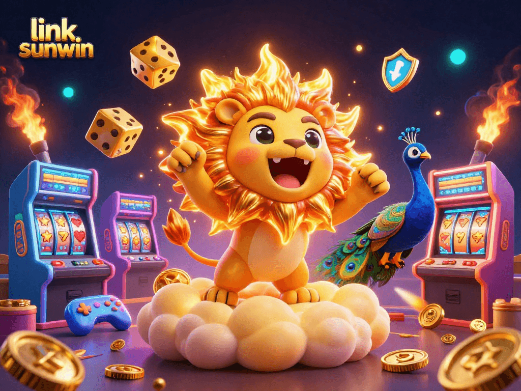 Experience the thrill of winning with exciting games at link sunwin in this stunning 3D illustration.