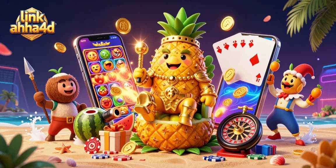 Experience gaming with link ahha4d’s captivating 3D pineapple king and thrilling slot action.