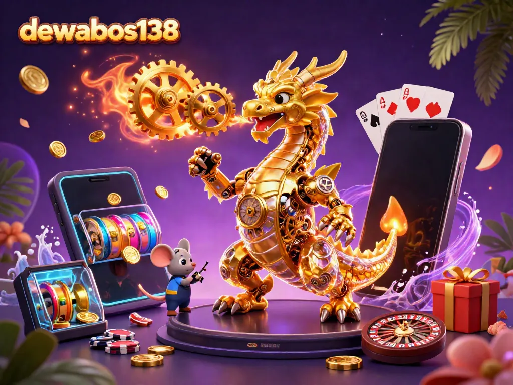 Menangkan hadiah besar di dewabos138 dengan permainan slot berwarna-warni dan elemen kasino menarik.
