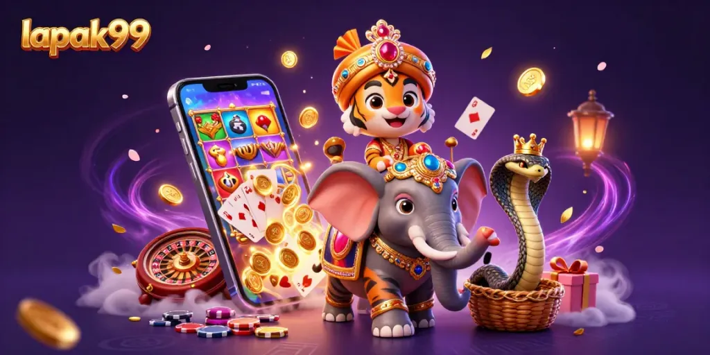 Experience winning with lapak99 in a vibrant casino scene filled with action and excitement.
